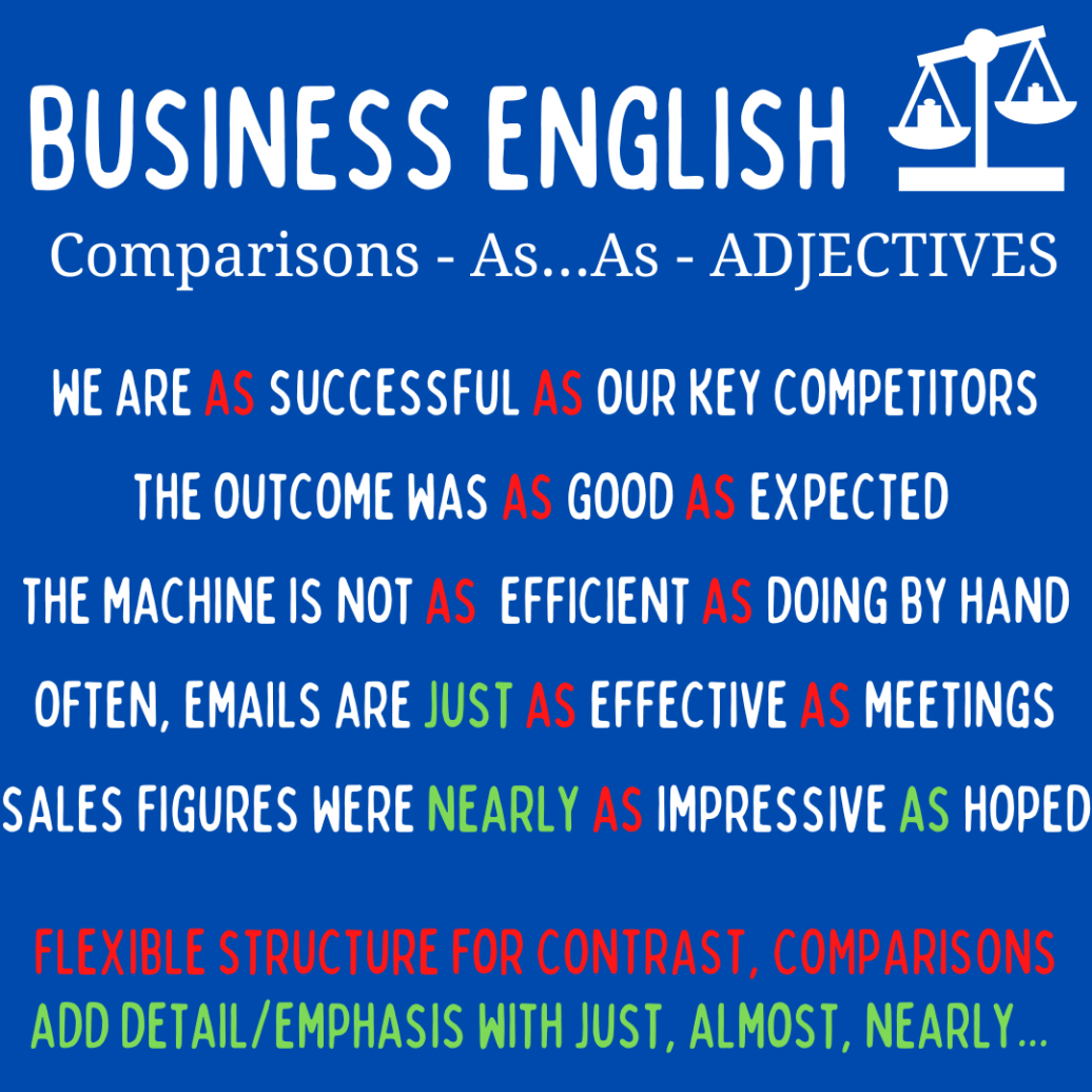 business English - as as adjectives