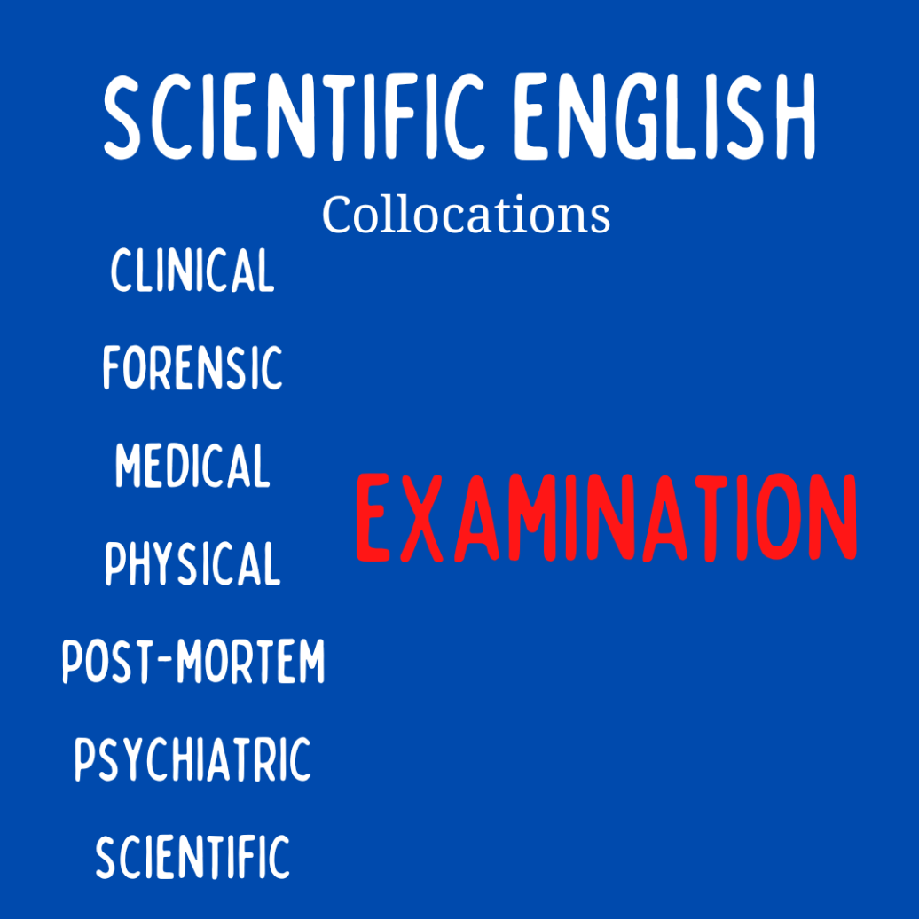 scientific English - collocations